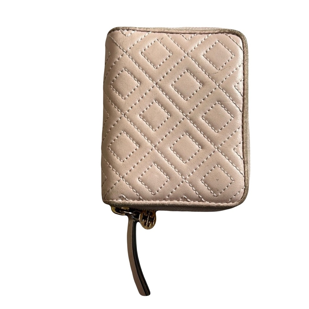 Tory Burch Fleming Wallet in Shell Pink